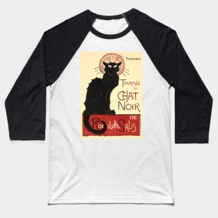 Tournee du Chat Noir Light France Vintage Poster Baseball T-Shirt